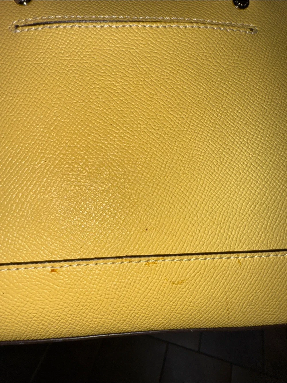Coach Yellow Dome Satchel with Dual Top Handles